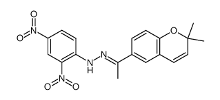 6-[1-[2-(2,4-Dinitrophenyl)hydrazono]ethyl]-2,2-dimethyl-2H-1-benzopyran Structure