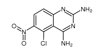 5-chloro-6-nitro-2,4-diaminoquinazoline结构式