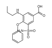4-phenoxy-3-(propylamino)-5-sulfamoylbenzoic acid Structure