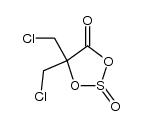 α,α-Bis-Chlormethyl-α-hydroxy-essigsaeure-anhydrosulfit Structure