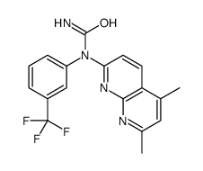 Urea, N-(5,7-dimethyl-1,8-naphthyridin-2-yl)-N-[3-(trifluoromethyl)phenyl]- (9CI) Structure