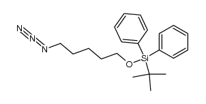 ((5-azidopentyl)oxy)(tert-butyl)diphenylsilane Structure