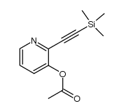 3-acetoxy-2-[2-(trimethylsilyl)ethynyl]pyridine Structure