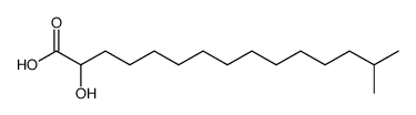 2-hydroxy-14-methylpentadecanoic acid Structure