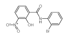 Benzamide,N-(2-bromophenyl)-2-hydroxy-3-nitro- structure