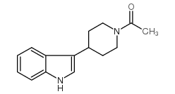 1-[4-(1H-吲哚-3-基)哌啶基]-1-乙酮结构式
