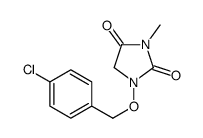 1-[(4-chlorophenyl)methoxy]-3-methylimidazolidine-2,4-dione结构式