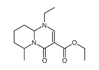 1-Ethyl-6-methyl-4-oxo-1,6,7,8,9,9a-hexahydro-4H-pyrido[1,2-a]pyrimidine-3-carboxylic acid ethyl ester结构式