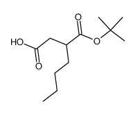 3-(tert-butoxycarbonyl)heptanoic acid结构式