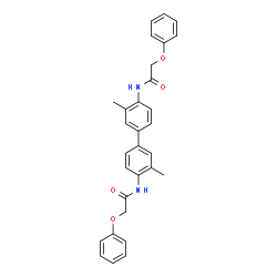 N,N'-(3,3'-Dimethyl-4,4'-biphenyldiyl)bis(2-phenoxyacetamide)结构式