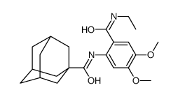 N-[2-(ethylcarbamoyl)-4,5-dimethoxyphenyl]adamantane-1-carboxamide结构式