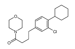 4-(3-chloro-4-cyclohexylphenyl)-1-morpholin-4-ylbutan-1-one Structure