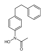 N-hydroxy-N-[4-(2-phenylethyl)phenyl]acetamide结构式