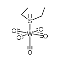 pentacarbonyl(diethylsulfide)tungsten Structure