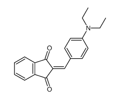 2-[[4-(diethylamino)phenyl]methylene]-1H-indene-1,3(2H)-dione结构式