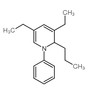 3,5-Diethyl-1,2-dihydro-1-phenyl-2-propylpyridine structure