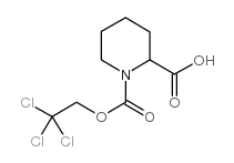1-[(2,2,2-三氯苄氯)羰基]-哌啶-2-羧酸结构式