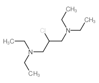 2-chloro-N,N,N',N'-tetraethylpropane-1,3-diamine结构式
