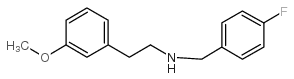 N-[(4-fluorophenyl)methyl]-2-(3-methoxyphenyl)ethanamine Structure