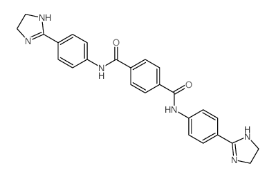 1, 4-Benzenedicarboxamide, N,N-bis[4- (4, 5-dihydro-1H-imidazol-2-yl)phenyl]-结构式