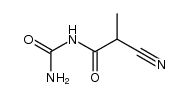 (2-cyano-propionyl)-urea结构式