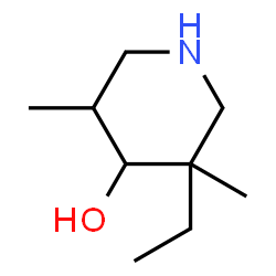 4-Piperidinol, 3-ethyl-3,5-dimethyl- (9CI) Structure