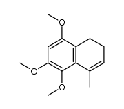 3,4-Dihydro-5,7,8-trimethoxy-1-methyl-naphthalin结构式