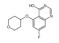 7-氟-5-((四氢-2H-吡喃-4-基)氧基)喹唑啉-4(3h)-酮结构式