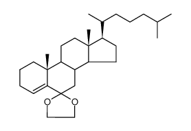 Cholest-4-en-6-one ethylene acetal Structure