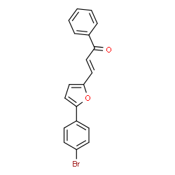 (E)-3-[5-(4-bromophenyl)furan-2-yl]-1-phenylprop-2-en-1-one structure