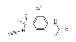 calcium bis[N-[4-[(cyanoamino)sulphonyl]phenyl]acetamidate] structure