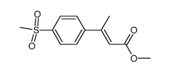 methyl (E)-3-(4-(methylsulfonyl)phenyl)but-2-enoate结构式