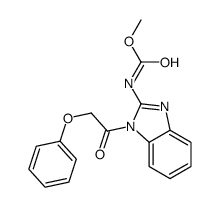 methyl N-[1-(2-phenoxyacetyl)benzimidazol-2-yl]carbamate Structure