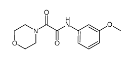 N-(3-methoxyphenyl)-2-(4-morpholinyl)-2-oxoacetamide Structure