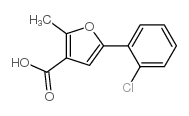 5-(2-chlorophenyl)-2-methylfuran-3-carboxylic acid Structure