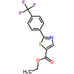 Ethyl 2-[4-(trifluoromethyl)phenyl]-1,3-thiazole-5-carboxylate Structure