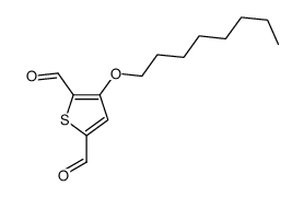 3-octoxythiophene-2,5-dicarbaldehyde结构式