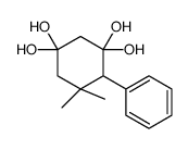 5,5-Dimethyl-4-phenyl-1,1,3,3-cyclohexanetetrol结构式