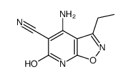 4-Amino-3-ethyl-6-oxo-6,7-dihydro[1,2]oxazolo[5,4-b]pyridine-5-ca rbonitrile Structure