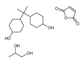 furan-2,5-dione,4-[2-(4-hydroxycyclohexyl)propan-2-yl]cyclohexan-1-ol,propane-1,2-diol Structure