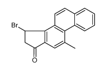 15-bromo-11-methyl-15,16-dihydrocyclopenta[a]phenanthren-17-one结构式