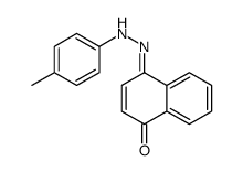 (4E)-4-[(4-methylphenyl)hydrazinylidene]naphthalen-1-one结构式