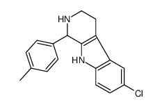 6-chloro-1-(4-methylphenyl)-2,3,4,9-tetrahydro-1H-pyrido[3,4-b]indole结构式