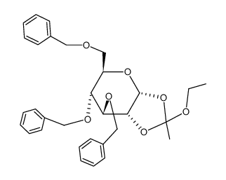 1,2-O-(1-ethoxyethylene) 3,4,6-tri-O-benzyl-1-thio-α-D-glucopyranose Structure