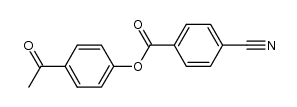 4-Cyanobenzoic acid 4-acetylphenyl ester Structure