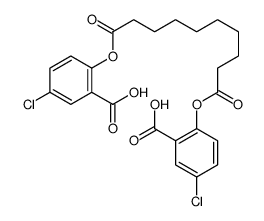 2-[10-(2-carboxy-4-chlorophenoxy)-10-oxodecanoyl]oxy-5-chlorobenzoic acid Structure