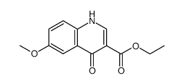 ethyl 6-methoxy-4-oxo-1,4-dihydro-quinoline-3-carboxylate结构式