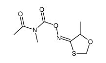 [(Z)-(5-methyl-1,3-oxathiolan-4-ylidene)amino] N-acetyl-N-methylcarbamate结构式
