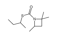 S-butan-2-yl 2,2,4-trimethylazetidine-1-carbothioate结构式