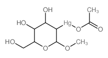 acetyloxy-[4,5-dihydroxy-6-(hydroxymethyl)-2-methoxyoxan-3-yl]mercury Structure